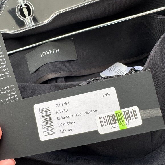 Joseph "Safra" Black A-Line Skirt, size 44 (fits 10/12) - Picture 6 of 10